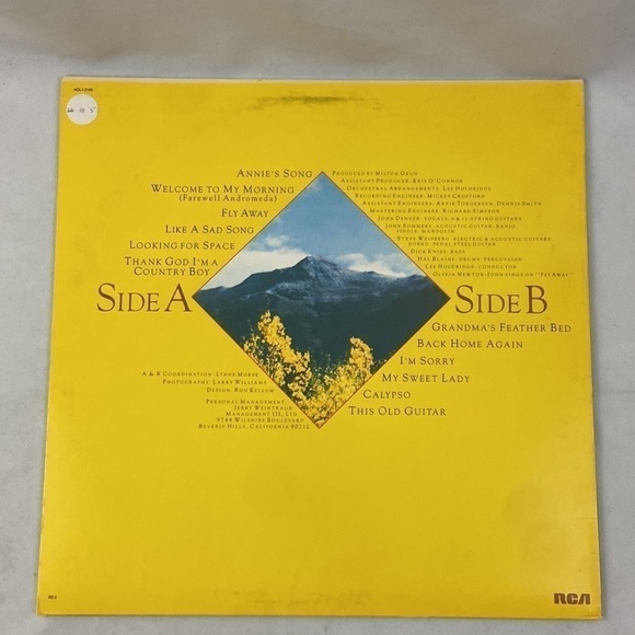 John Denver’s Volume Two Greatest Hits RCA Records Vinyl Record LP - Picture 2 of 7